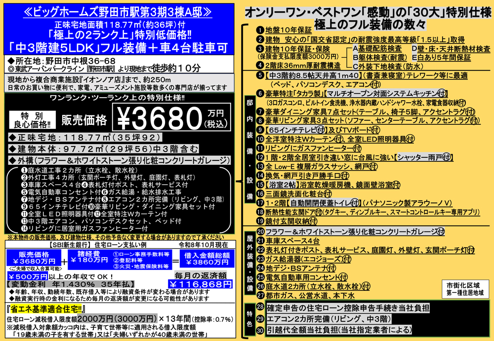 設備説明表